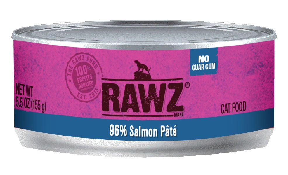 RAWZ 96% Salmon Cat Can Pate 24-Pack 5.5oz